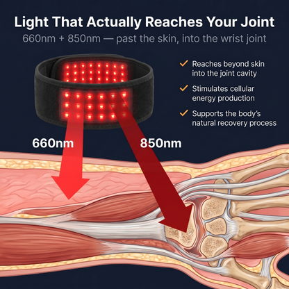 PYRAVA® Red Light Wrist Wrap